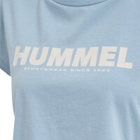 hummel Hmllegacy Cropped T-Shirt Damen - placid blue