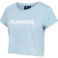 hummel Hmllegacy Cropped T-Shirt Damen - celestial blue