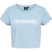 hummel Hmllegacy Cropped T-Shirt Damen - celestial blue