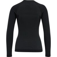 hummel Hmlclea Seamless Tight T-Shirt L/S Damen - black melange