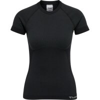 hummel Hmlclea Seamless Tight T-Shirt Damen - black melange