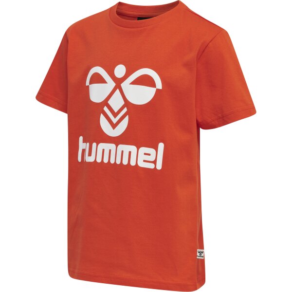 hummel Hmltres T-Shirt S/S Kinder - cherry tomato