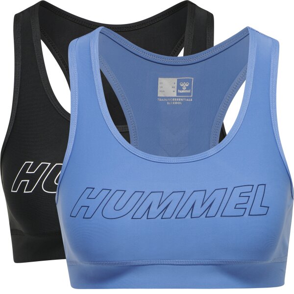 hummel Hmlte Tola 2-Pack Sports Bra Damen - black/marina