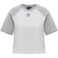 hummel Hmllgc Naya Cropped T-Shirt Damen - light grey melange