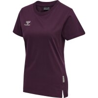 hummel Hmlmove Grid Cotton T-Shirt S/S Wom Damen - grape...