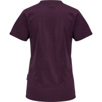 hummel Hmlmove Grid Cotton T-Shirt S/S Wom Damen - grape wine