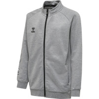 hummel Hmlmove Grid Cotton Zip Trainingsjacke Kinder - grey melange