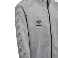 hummel Hmlmove Grid Cotton Zip Trainingsjacke Kinder - grey melange