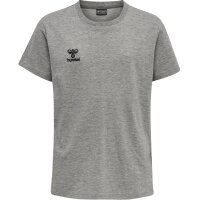 hummel Hmlmove Grid Cotton T-Shirt S/S Kid Kinder - grey melange