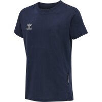 hummel Hmlmove Grid Cotton T-Shirt S/S Kid Kinder - marine