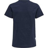 hummel Hmlmove Grid Cotton T-Shirt S/S Kid Kinder - marine