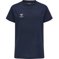 hummel Hmlmove Grid Cotton T-Shirt S/S Kid Kinder - marine