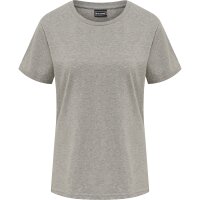 hummel Hmlred Basic T-Shirt S/S Damen - grey melange