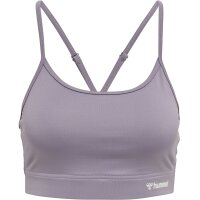 hummel Hmlmt Chipo Padded Sports Bra Damen - minimal gray