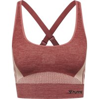 hummel Hmlclea Seamless Sports Top Damen - withered rose/rose tan melange