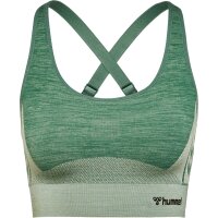 hummel Hmlclea Seamless Sports Top Damen - laurel wreath/lily pad melange