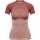 hummel Hmlclea Seamless Tight T-Shirt Damen - withered rose/rose tan melange