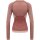 hummel Hmlclea Seamless Tight T-Shirt L/S Damen - withered rose/rose tan melange