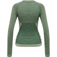 hummel Hmlclea Seamless Tight T-Shirt L/S Damen - laurel wreath/lily pad melange