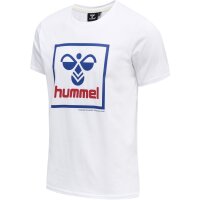 hummel Hmlisam 2.0 T-Shirt Herren - white/blue/red