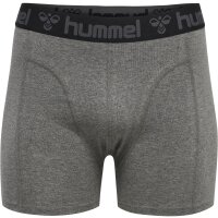 hummel Hmlmarston 4-Pack Boxers Herren - black/dark grey melange