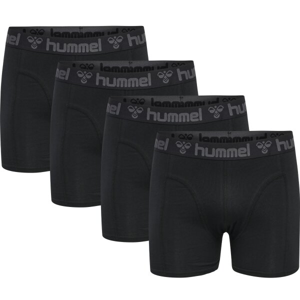 hummel Hmlmarston 4-Pack Boxers Herren - black/black