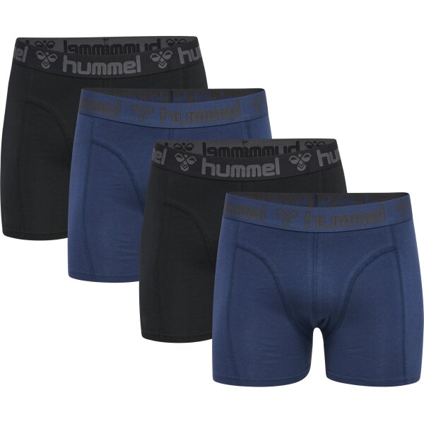 hummel Hmlmarston 4-Pack Boxers Herren - black/insigina blue