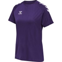 hummel Hmlcore Xk Core Poly Tee S/S Damen - acai/white