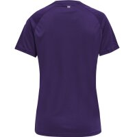 hummel Hmlcore Xk Core Poly Tee S/S Damen - acai/white