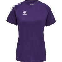 hummel Hmlcore Xk Core Poly Tee S/S Damen - acai/white