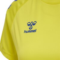 hummel Hmlcore Xk Core Poly Tee S/S Damen - blazing yellow/true blue