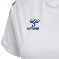 hummel Hmlcore Xk Core Poly Tee S/S Damen - white/true blue