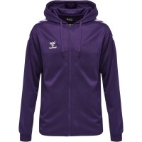 hummel Hmlcore Xk Poly Zip Hood Sweat - acai/white