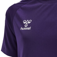 hummel Hmlcore Xk Core Poly Tee S/S Kinder - acai/white