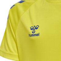 hummel Hmlcore Xk Core Poly Tee S/S Kinder - blazing yellow/true blue