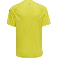 hummel Hmlcore Xk Core Poly Tee S/S Kinder - blazing yellow/true blue