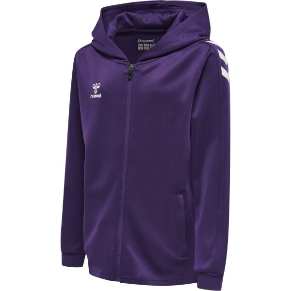 hummel Hmlcore Xk Poly Zip Hood Sweat Kinder - acai/white