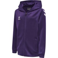 hummel Hmlcore Xk Poly Zip Hood Sweat Kinder - acai/white