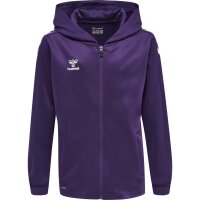 hummel Hmlcore Xk Poly Zip Hood Sweat Kinder - acai/white