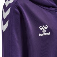 hummel Hmlcore Xk Poly Zip Hood Sweat Kinder - acai/white