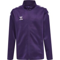 hummel Hmlcore Xk Poly Zip Sweat Kinder - acai/white