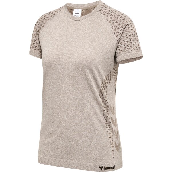 hummel Hmlci Seamless T-Shirt Damen - driftwood melange