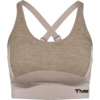 hummel Hmlclea Seamless Sports Top Damen - chateau gray/driftwood melange