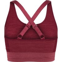 hummel Hmlclea Seamless Sports Top Damen - cabernet/apple butter melange