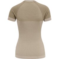 hummel Hmlclea Seamless Tight T-Shirt Damen - chateau gray/driftwood melange