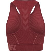 hummel Hmlte Christel Seamless Sports Top Damen - cabernet/apple butter melange