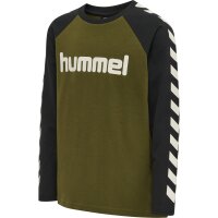 hummel Hmlboys T-Shirt L/S Jungen - dark olive