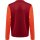 hummel Hmlongrid 1/2 Zip Poly Sweat Kinder - rhubarb/nasturtium