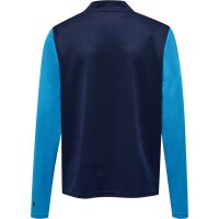 hummel Hmlongrid 1/2 Zip Poly Sweat Kinder - marine/atomic blue