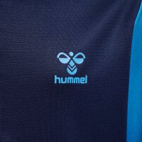 hummel Hmlongrid 1/2 Zip Poly Sweat Kinder - marine/atomic blue